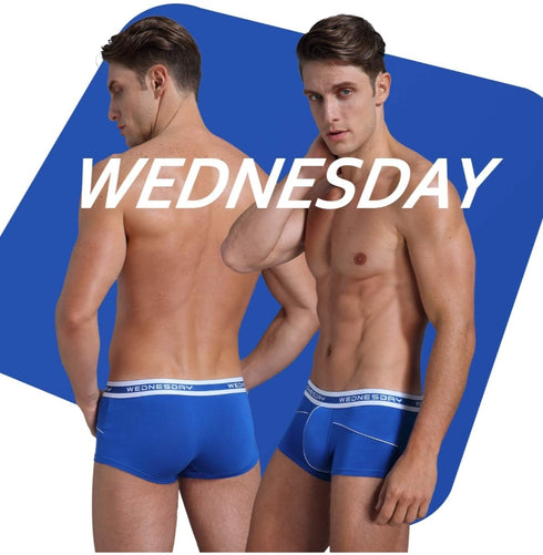 7 Days 1 Week 7 pack Low Rise Boxer Briefs Bamboo Fiber Bulge Pouch Brief Underwear Pack Sunday thru Saturday waist band.
  Sexy  Enhancer Boxer Brief Underwear, Breathable, with Enhancer front pouch Trio Pck